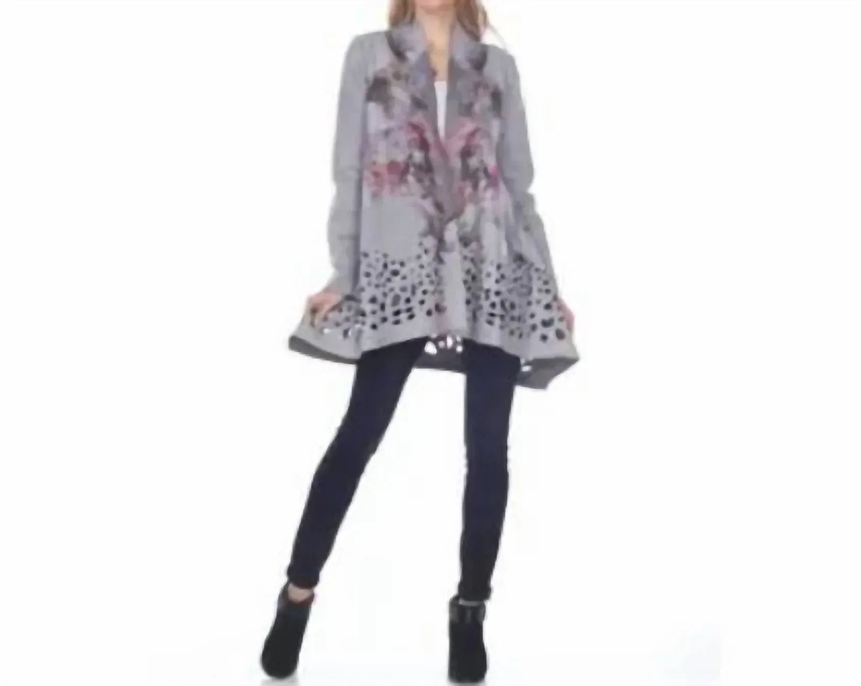 Kamana - Suede Fur Bird Cardigan - Rack Hunt