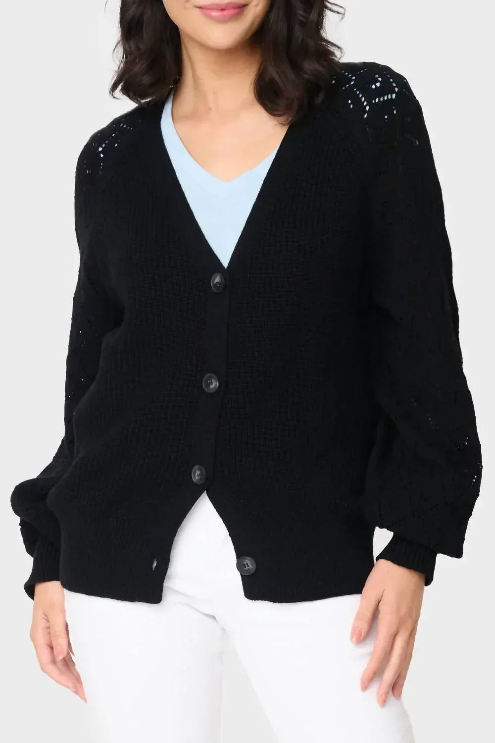 Gibsonlook - Gigi Diamond Stitch Crochet Cardigan - Rack Hunt