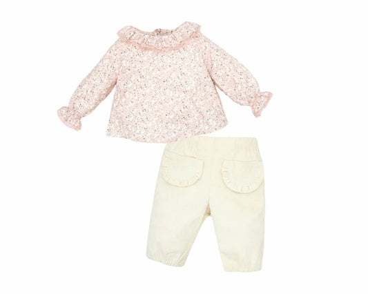 Girl's Corduroy Pant Set