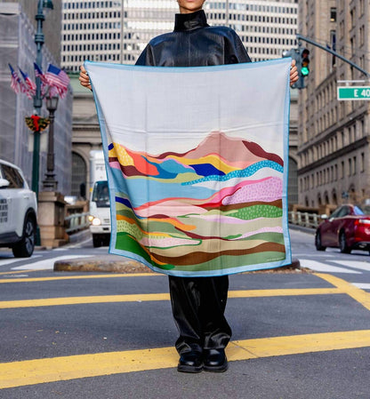 Women's Double Sided Wool Silk Scarf