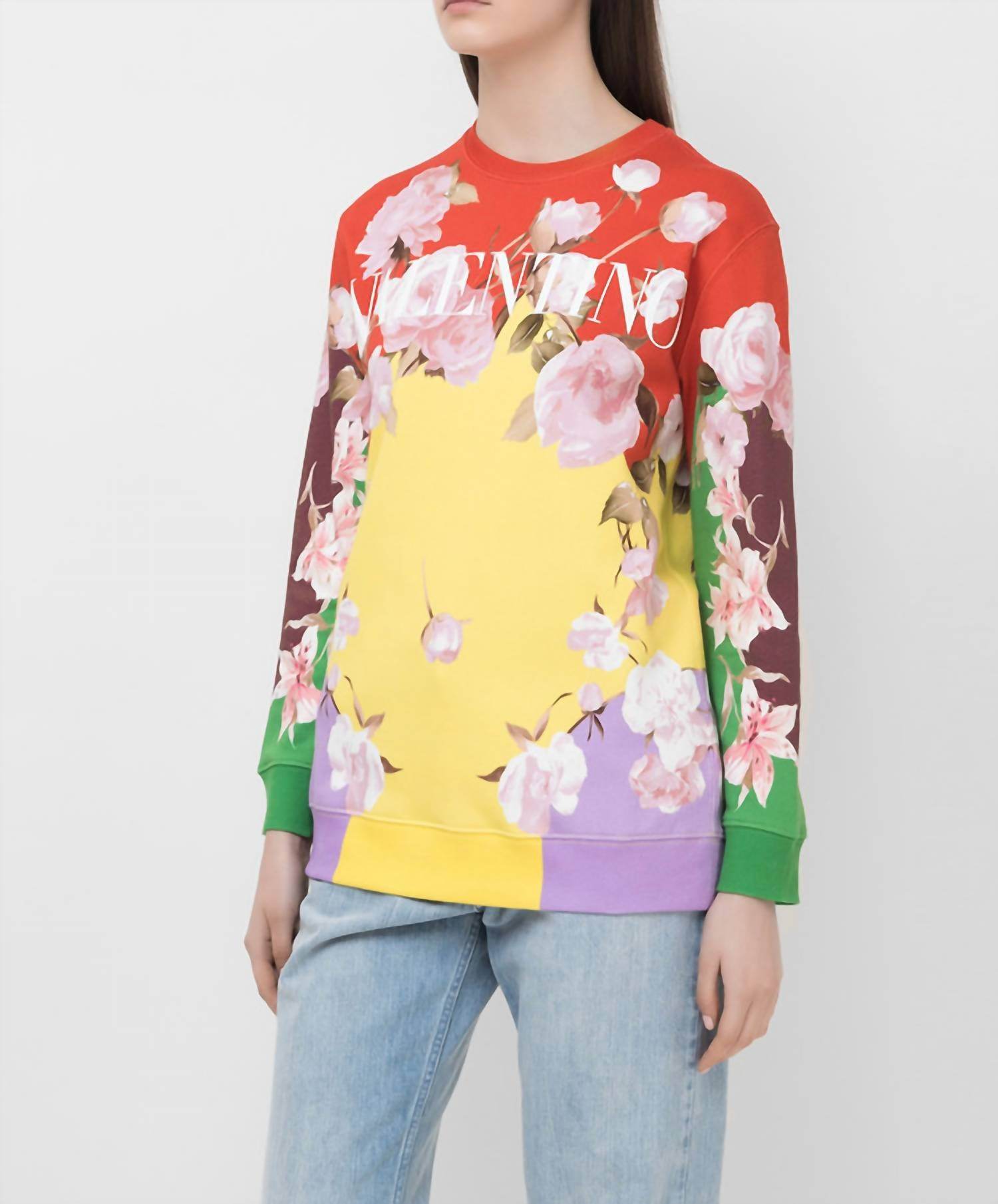 Valentino - Floral Pattern Sweatshirt - Rack Hunt