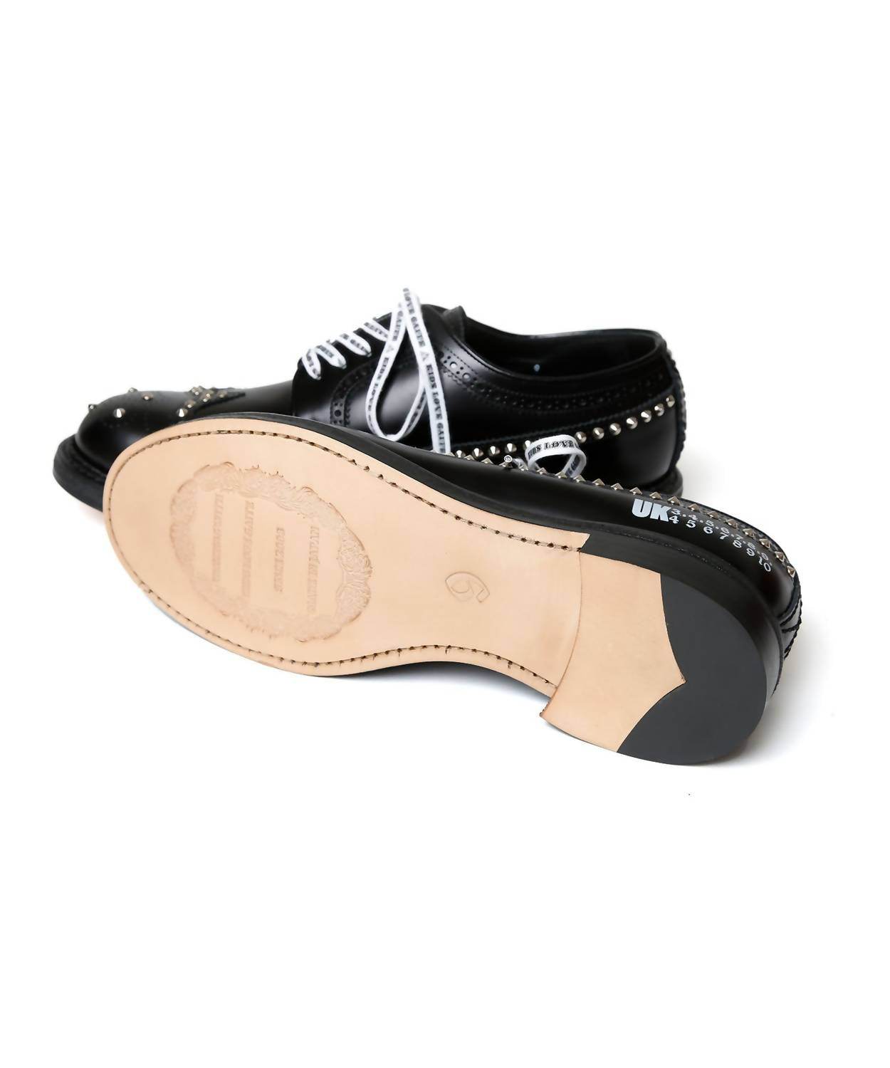 Kids Love Gaite - Men's Studded Wingtip Lace Up Shoes - Rack Hunt -