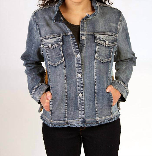Fine Line Imports - Plush Back Denim Jacket - Rack Hunt -