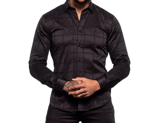 Window Pane Jacquard Shirt