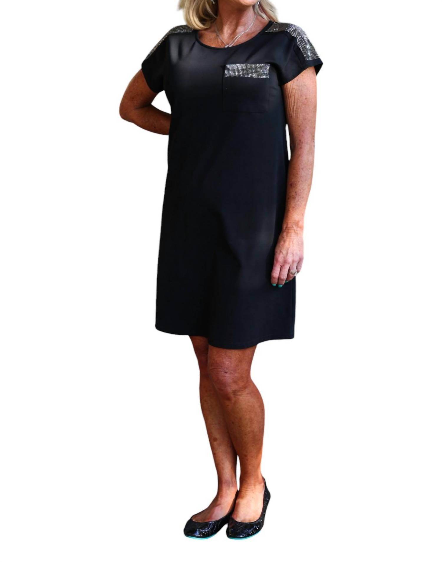 Nu-Look - Sequin Chic Knit T-Shirt Dress - Rack Hunt -