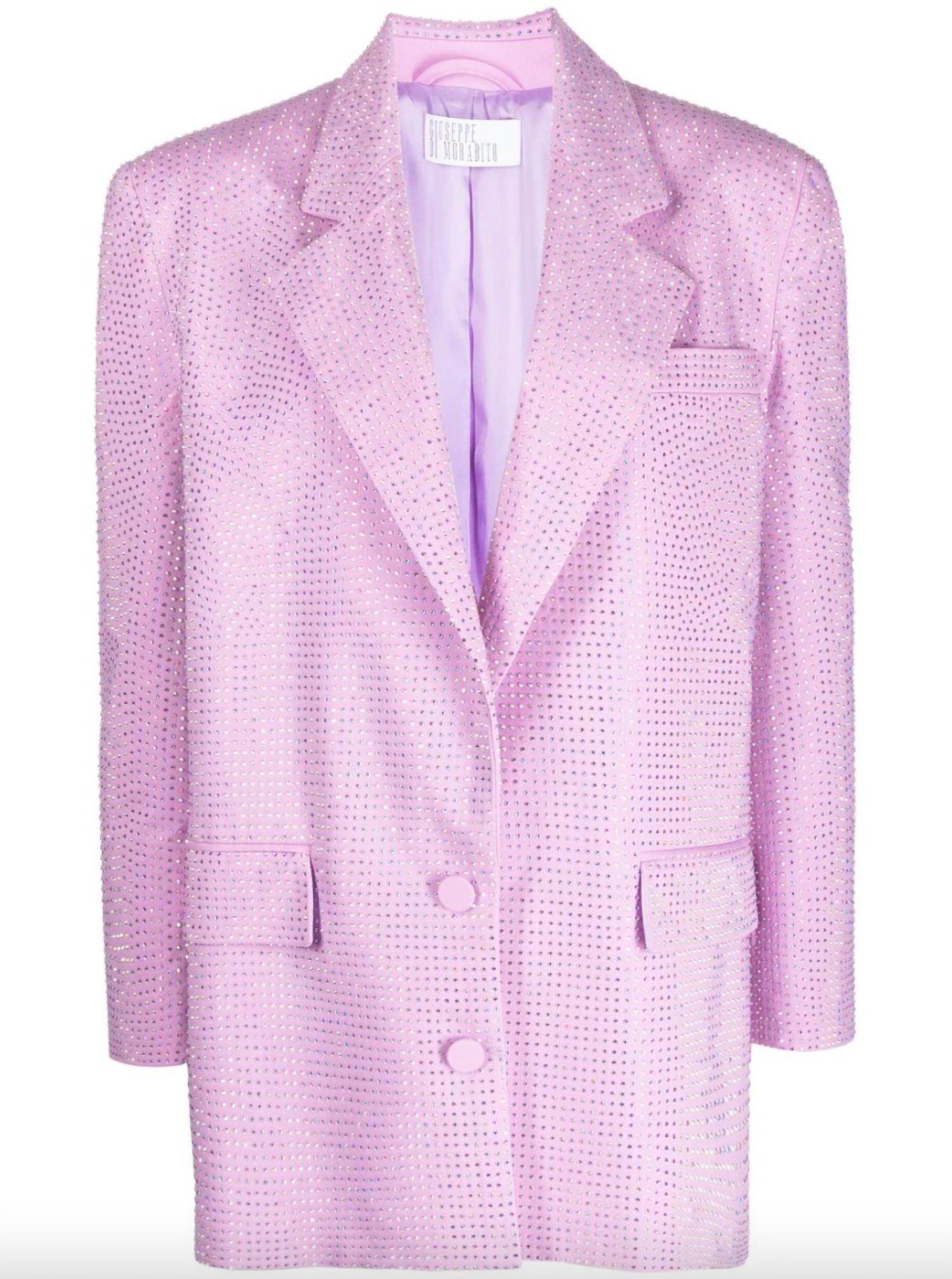 Giuseppe Di Morabito - Allover Rhinestone Oversized Blazer - Rack Hunt -