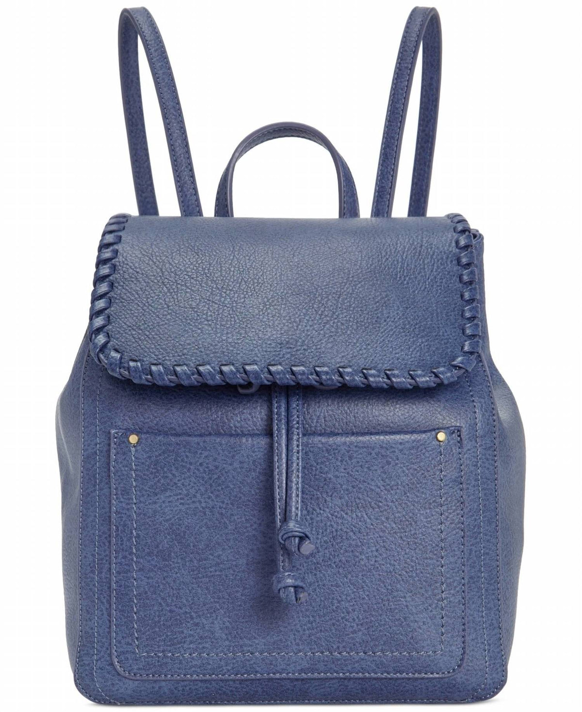 Women's Whipstitch Flap Drawstring Backpack