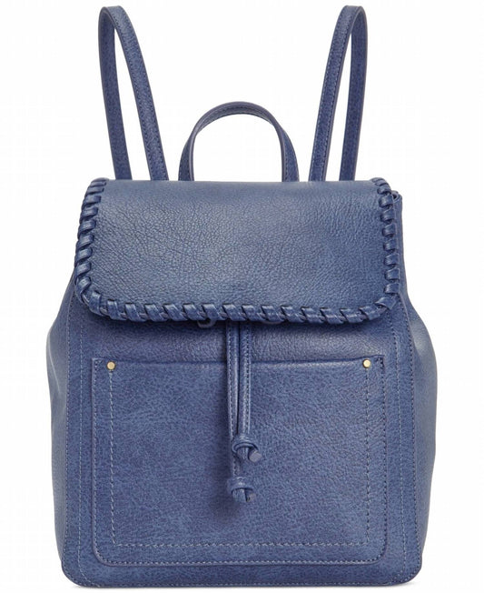 Women's Whipstitch Flap Drawstring Backpack