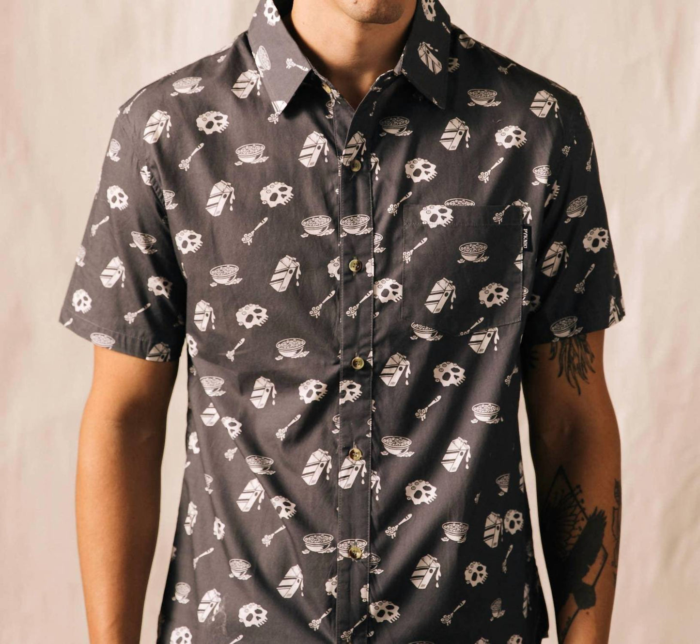 Unisex Cereal Killer Casual Button Down Shirt