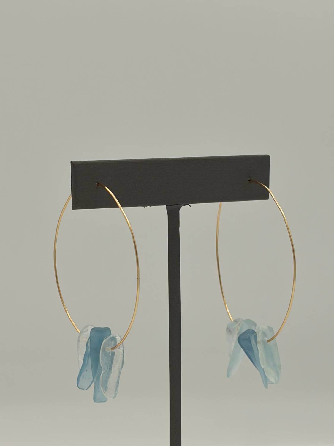 Blue Copper - Women's Aquamarine Hoops - Rack Hunt -