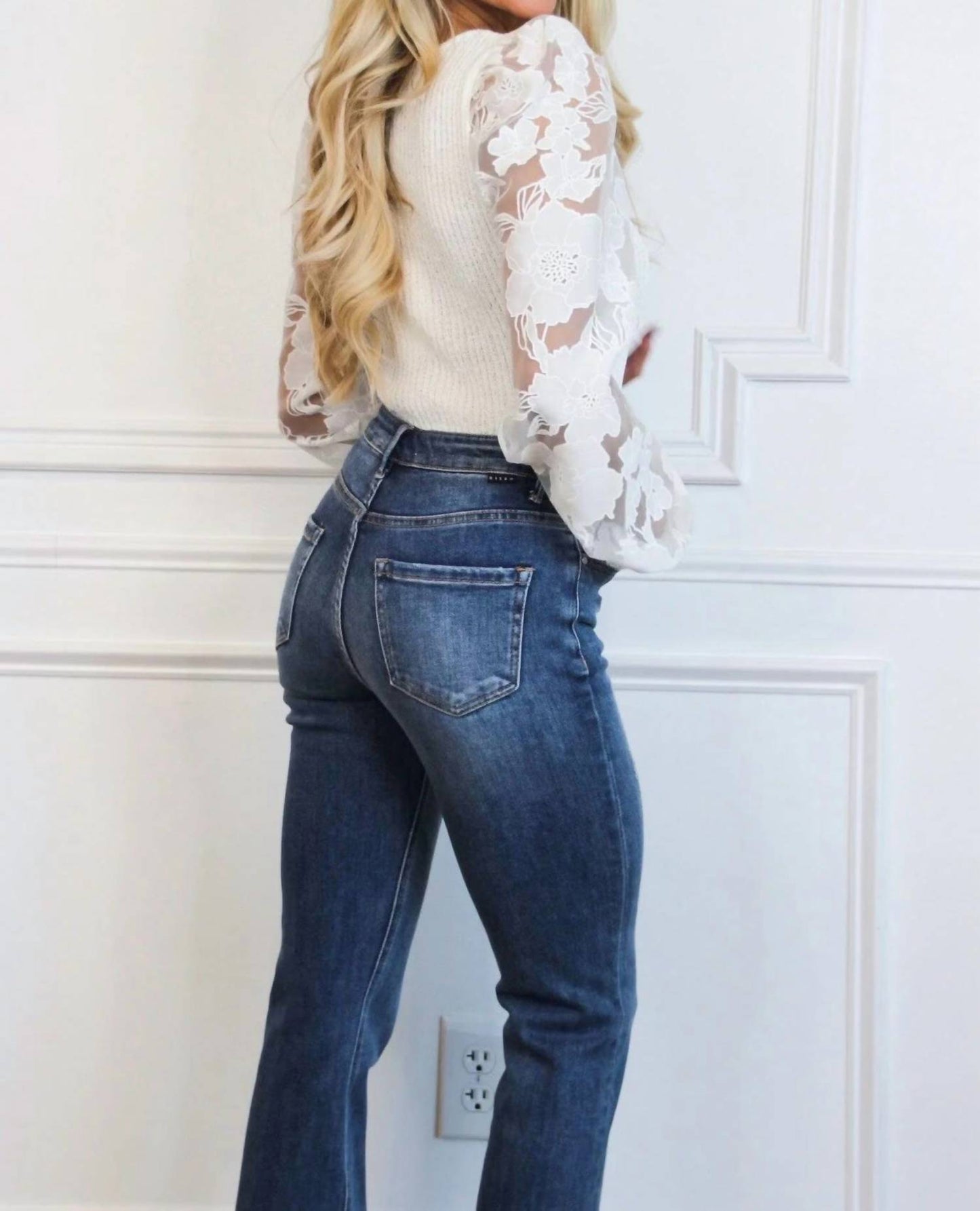 Riley High Waisted Straight Leg Jeans
