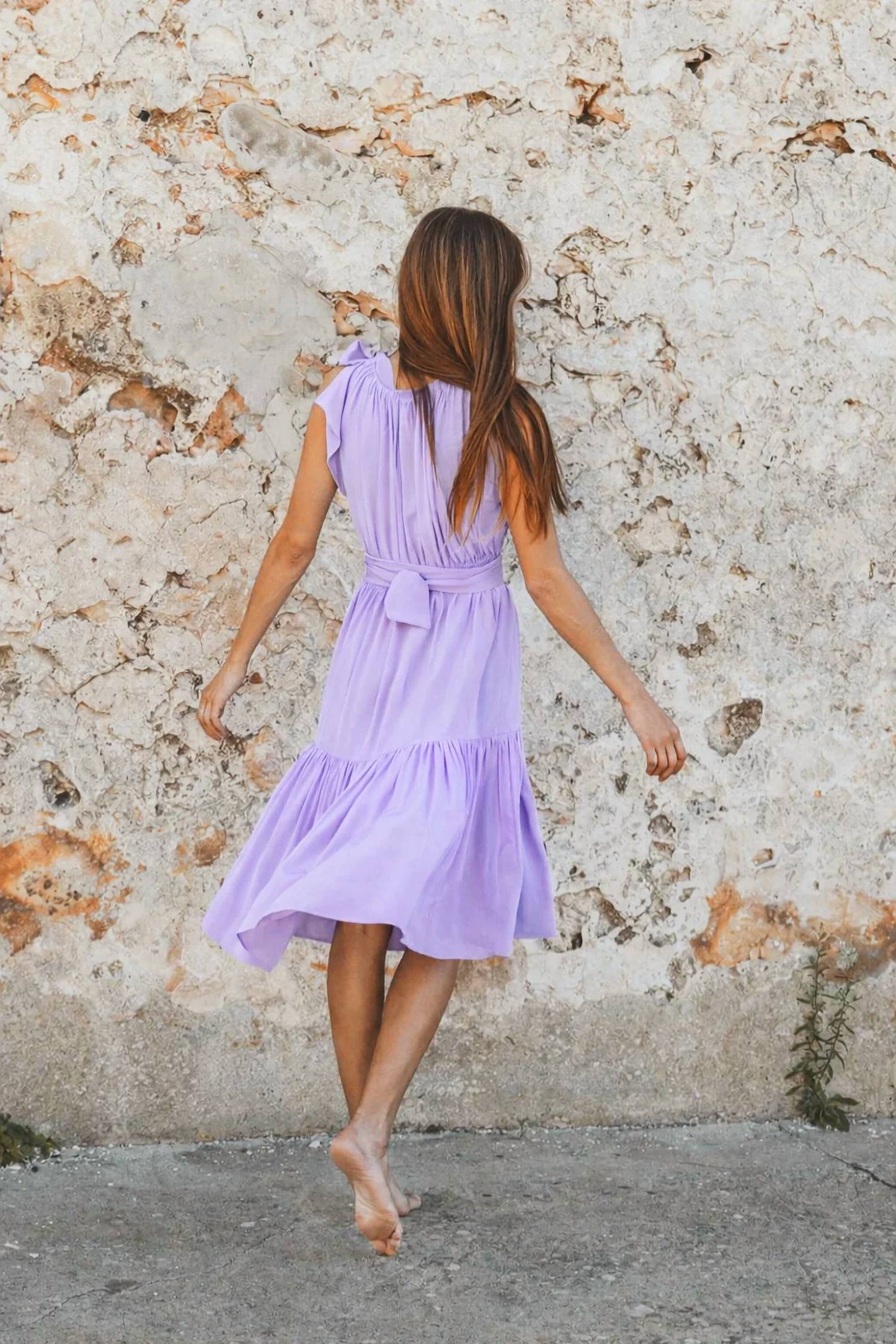 Malta Bow Tie Midi Dress