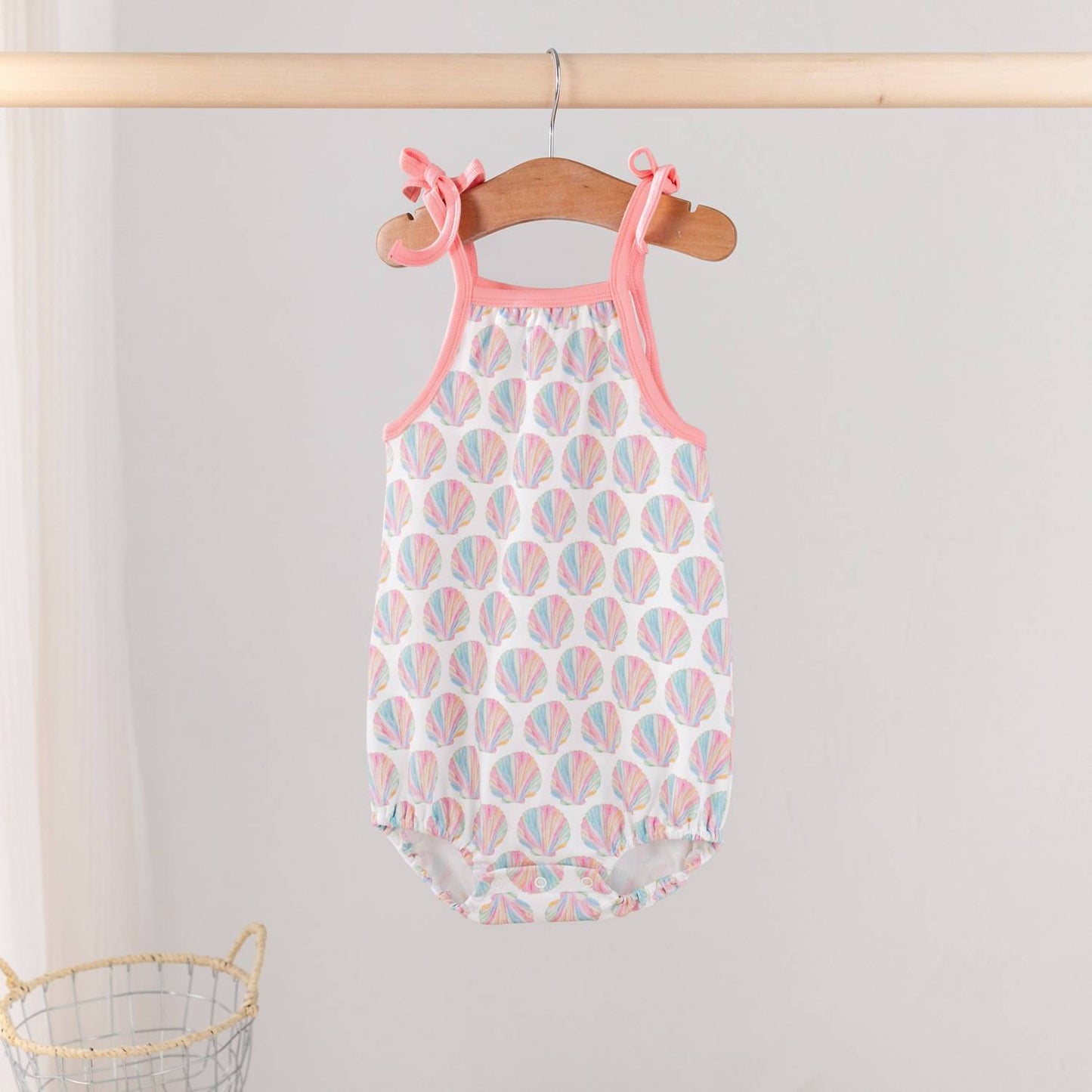 Kids' Organic Cotton Shoulder-tie Onesie