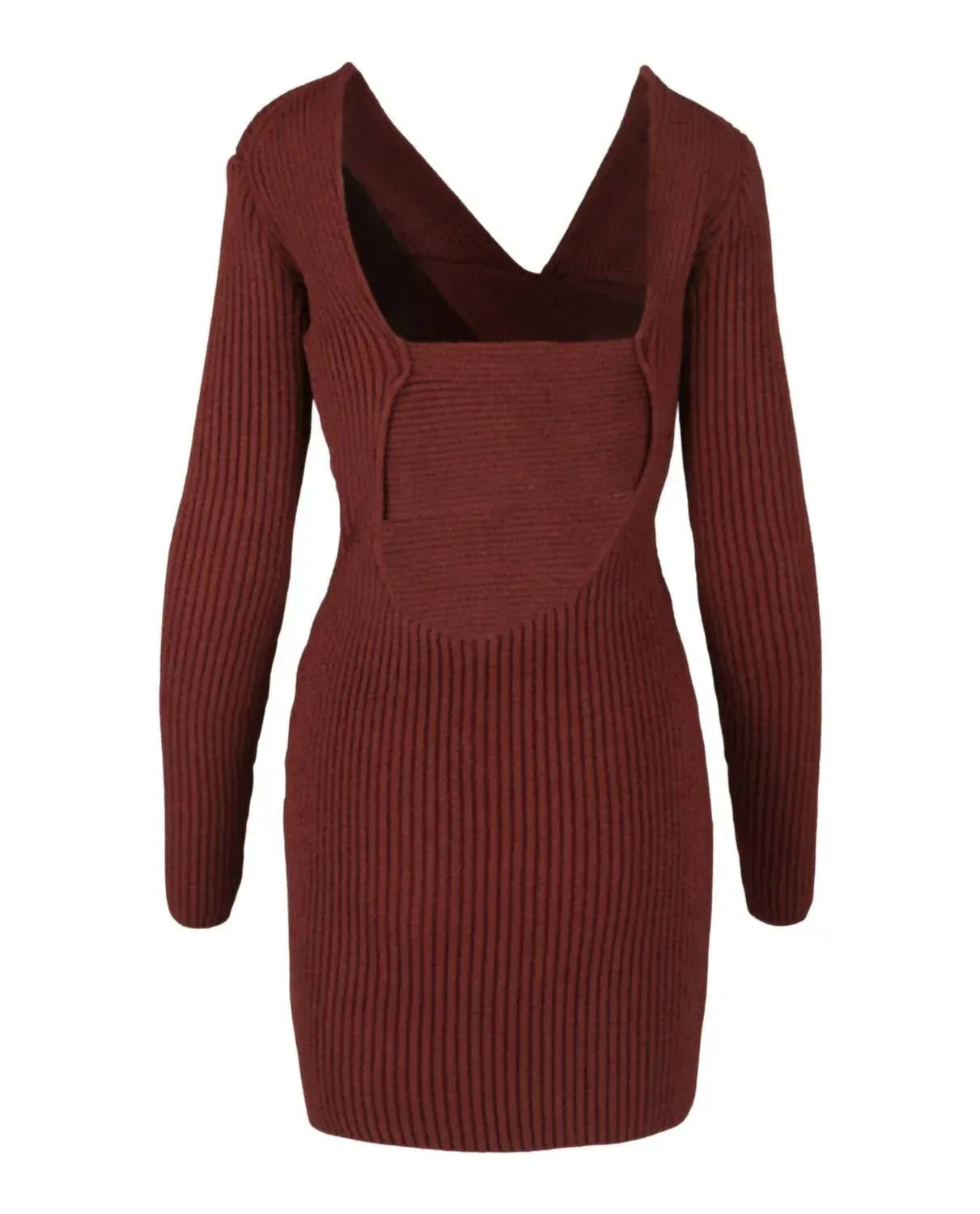 Bottega Veneta - Asymmetrical V-Neck Sweater Dress - Rack Hunt