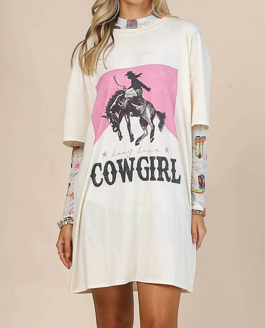 Long Live Cowgirl T-shirt Dress