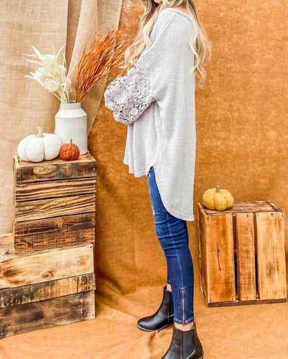 Flora Balloon Sleeve Sweater