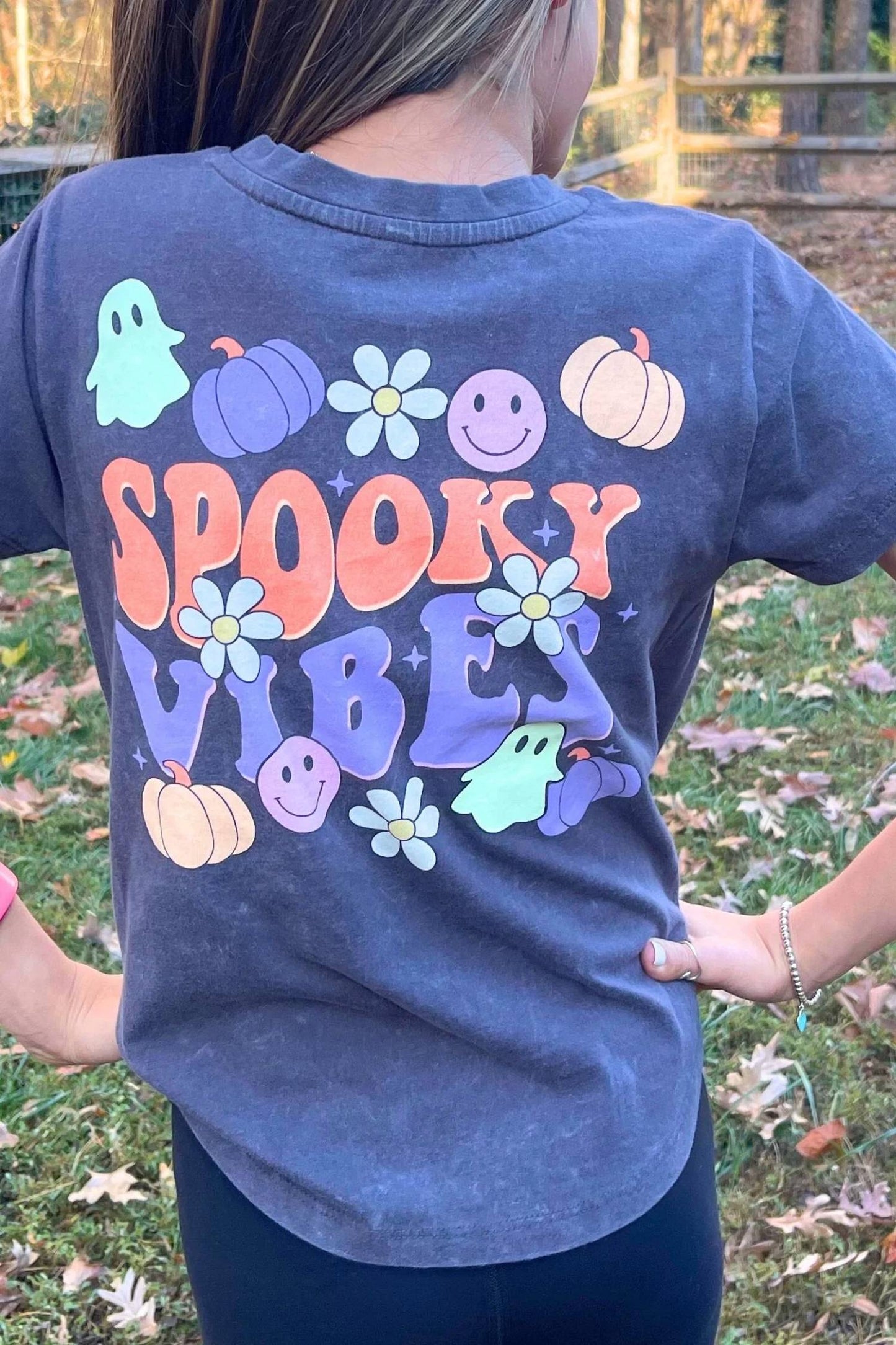 Spooky Vibe Glow in the Dark Pocket Tee