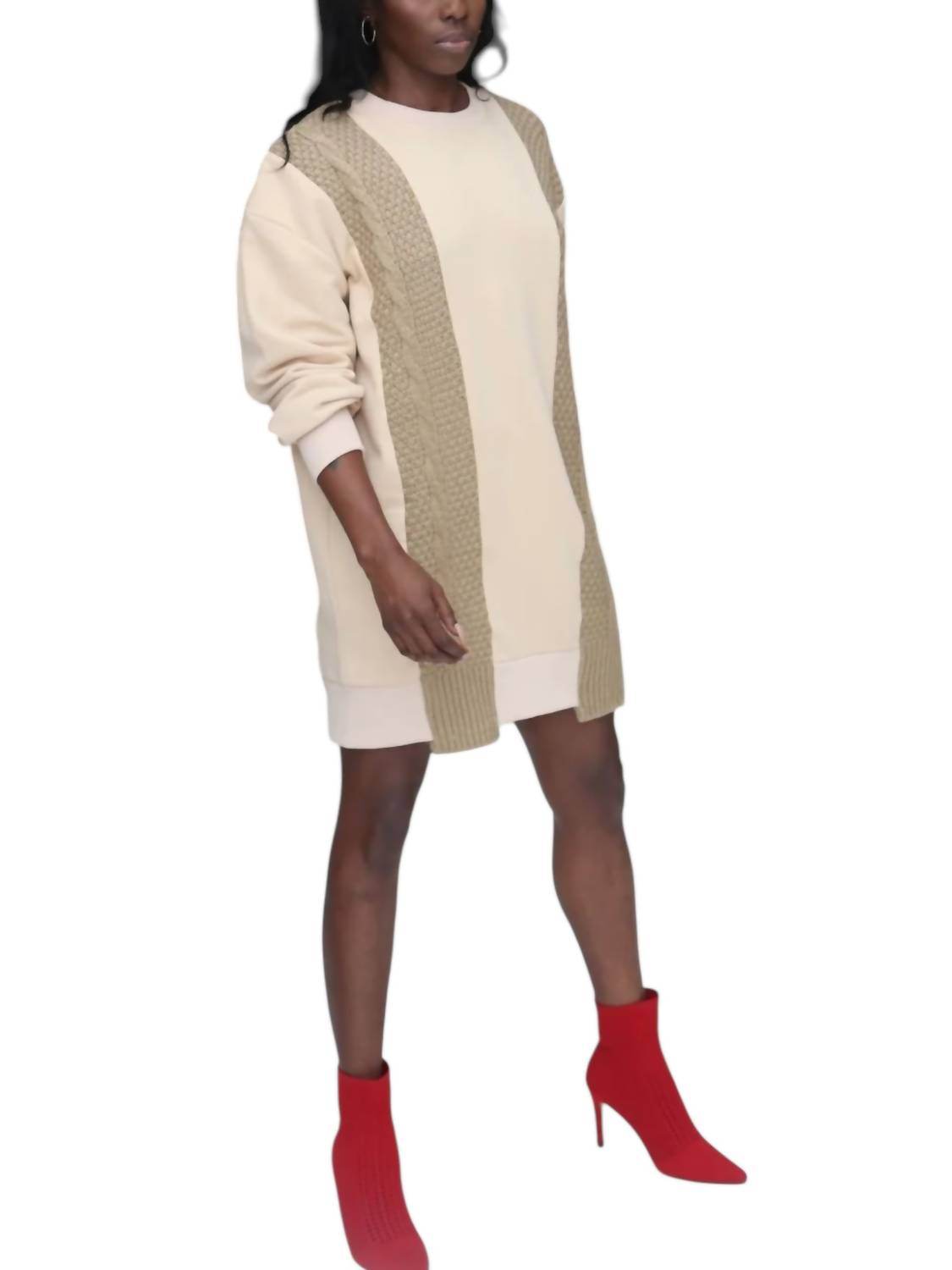 Genuine - Knit Me Close Knit Sweatshirt Dress - Rack Hunt -