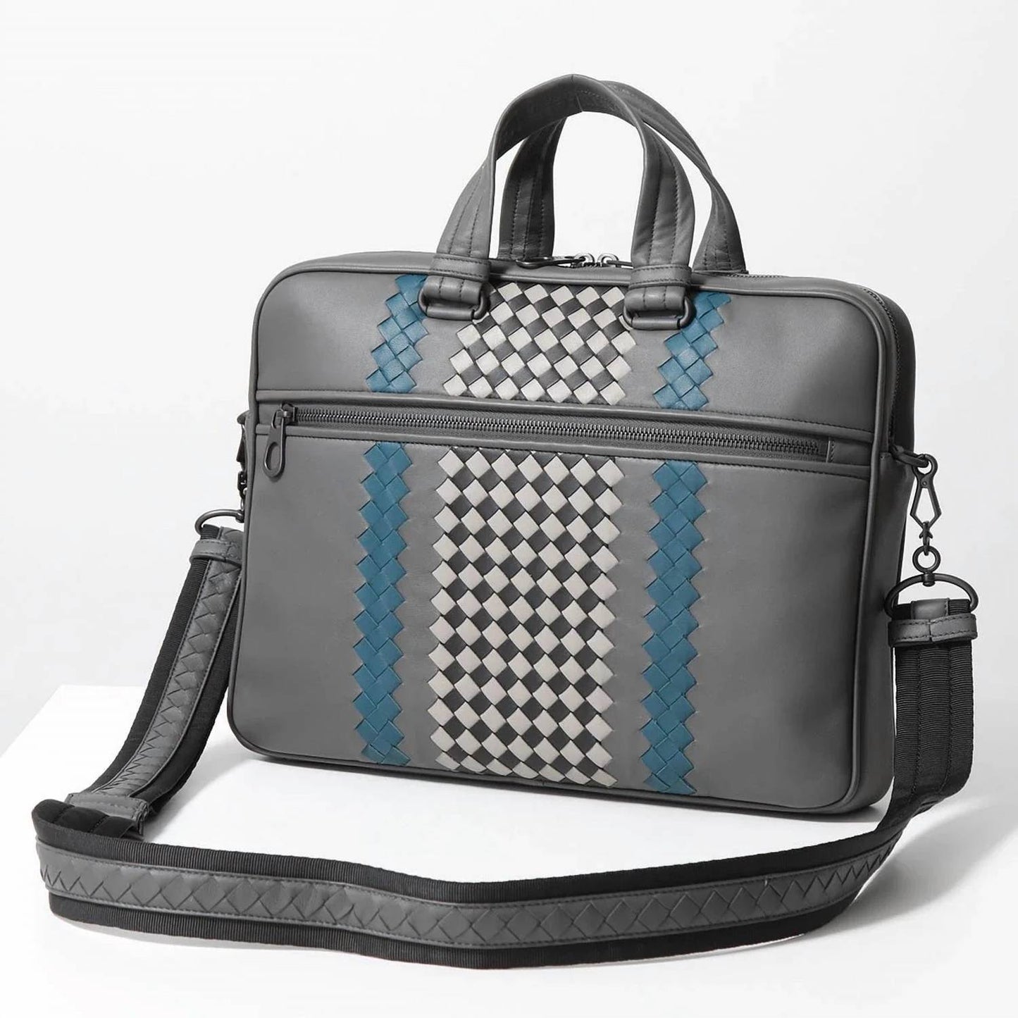 Unisex - Classic Woven Lambskin Two-way Briefcase