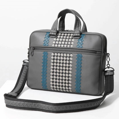 Unisex - Classic Woven Lambskin Two-way Briefcase