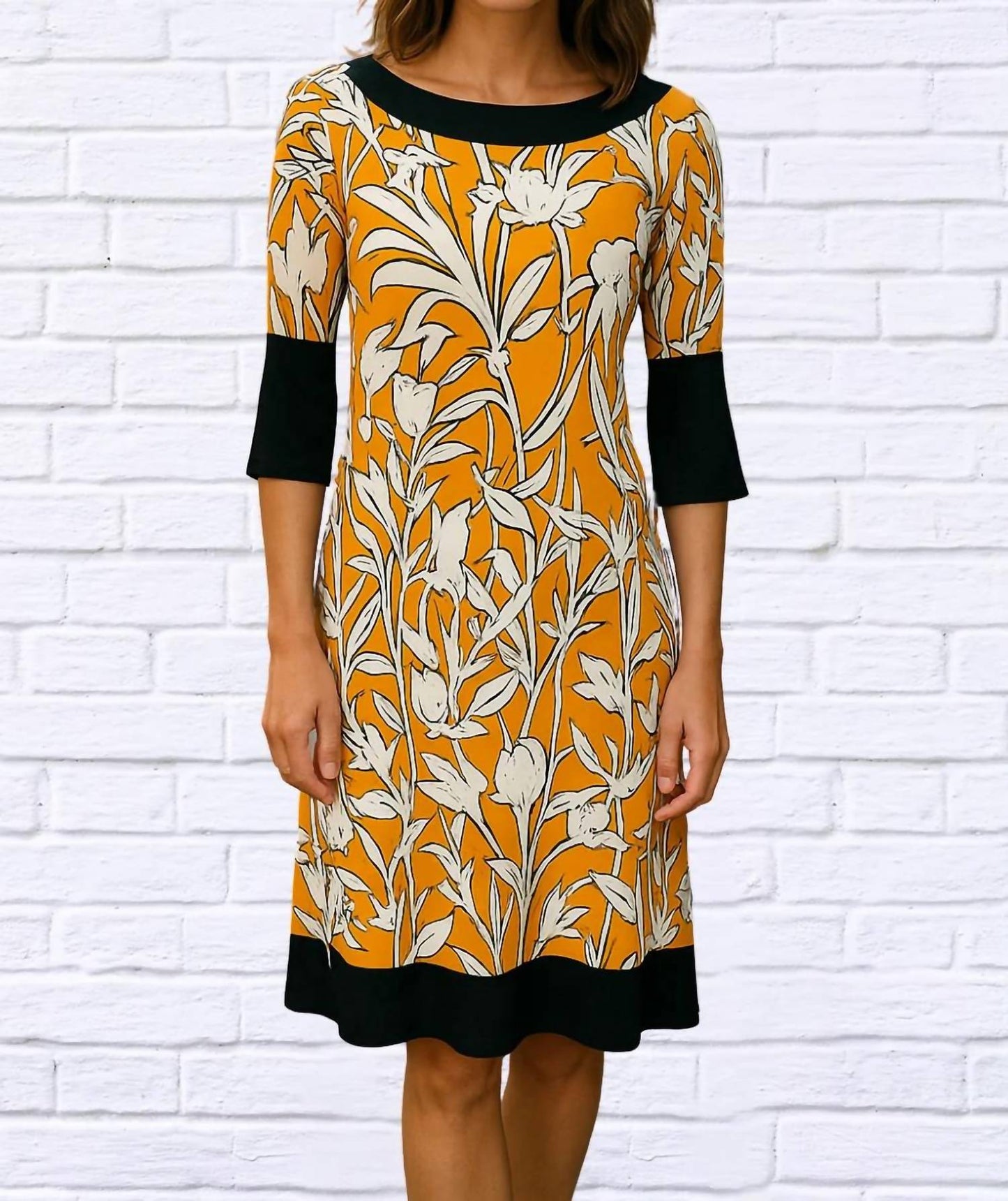 Women's Boat Neck Shift Dress