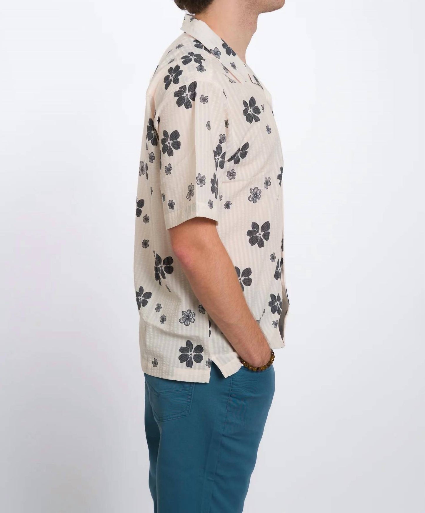 Playa Camp Short Sleeve Woven Button Down Shirt