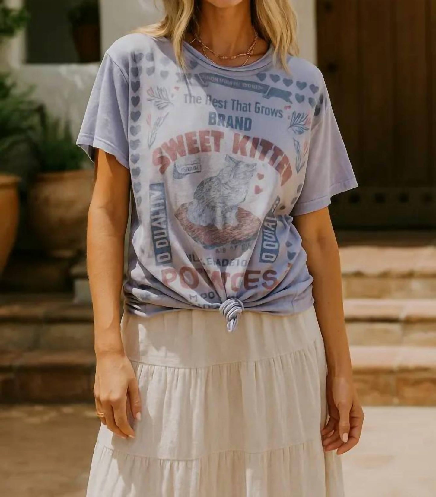 Women's Sweet Kitten Oversized Top