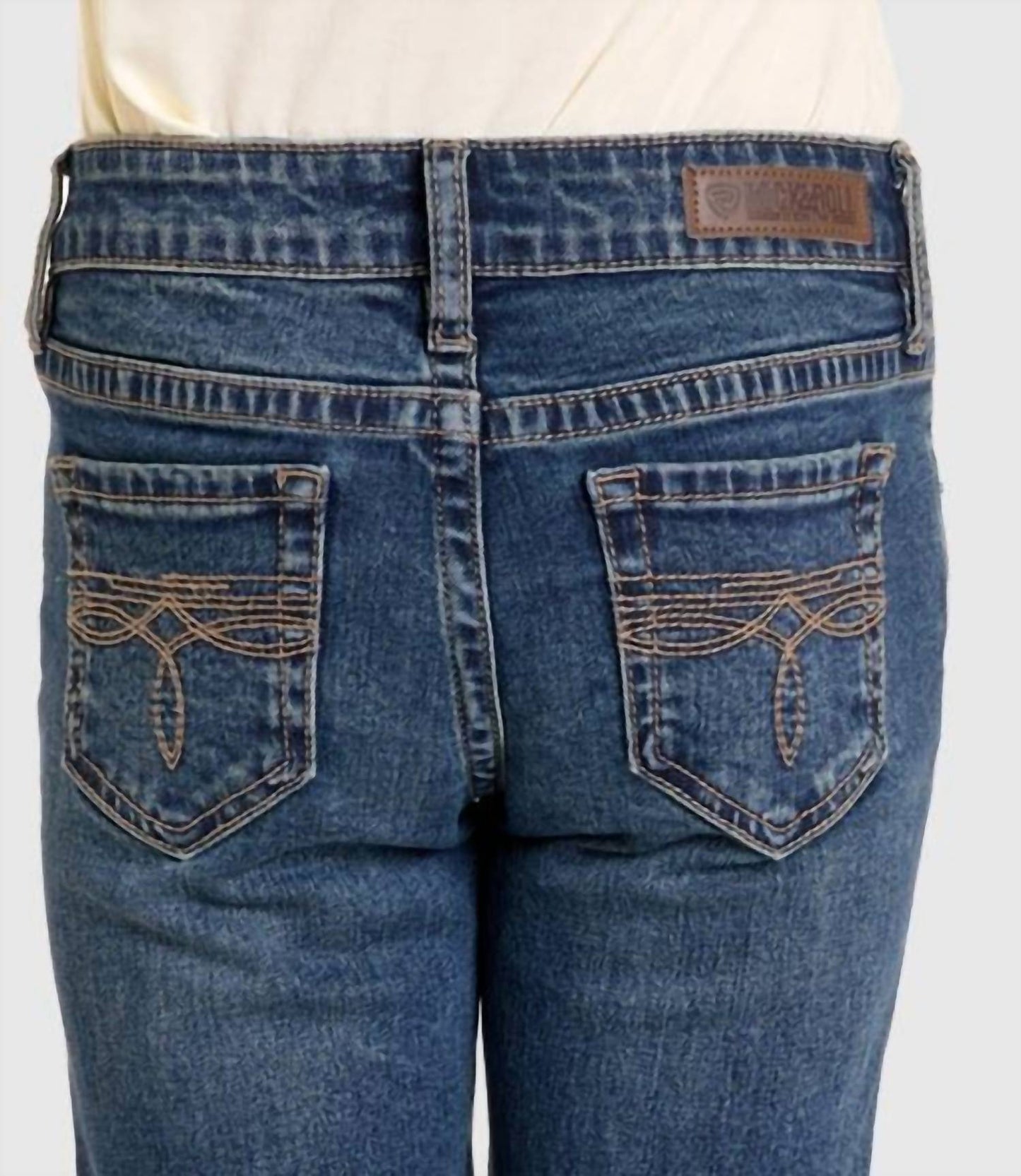 Girls Boots Stitch Boot Cut Jeans
