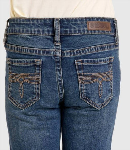 Girls Boots Stitch Boot Cut Jeans