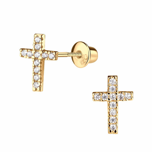 Girl's Cross Earrings