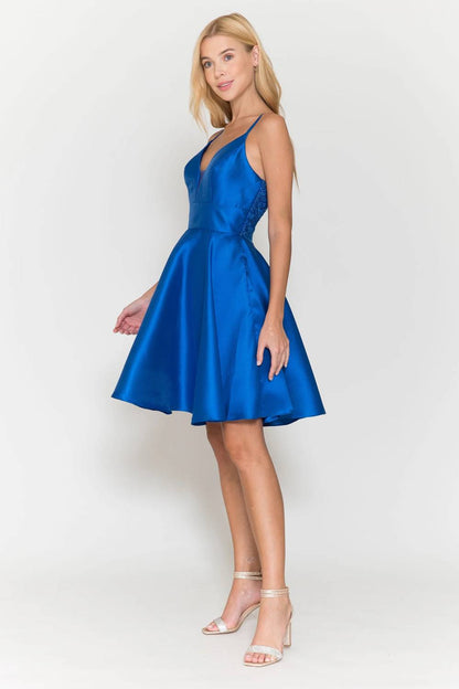 Short Mikado Pocket Dress