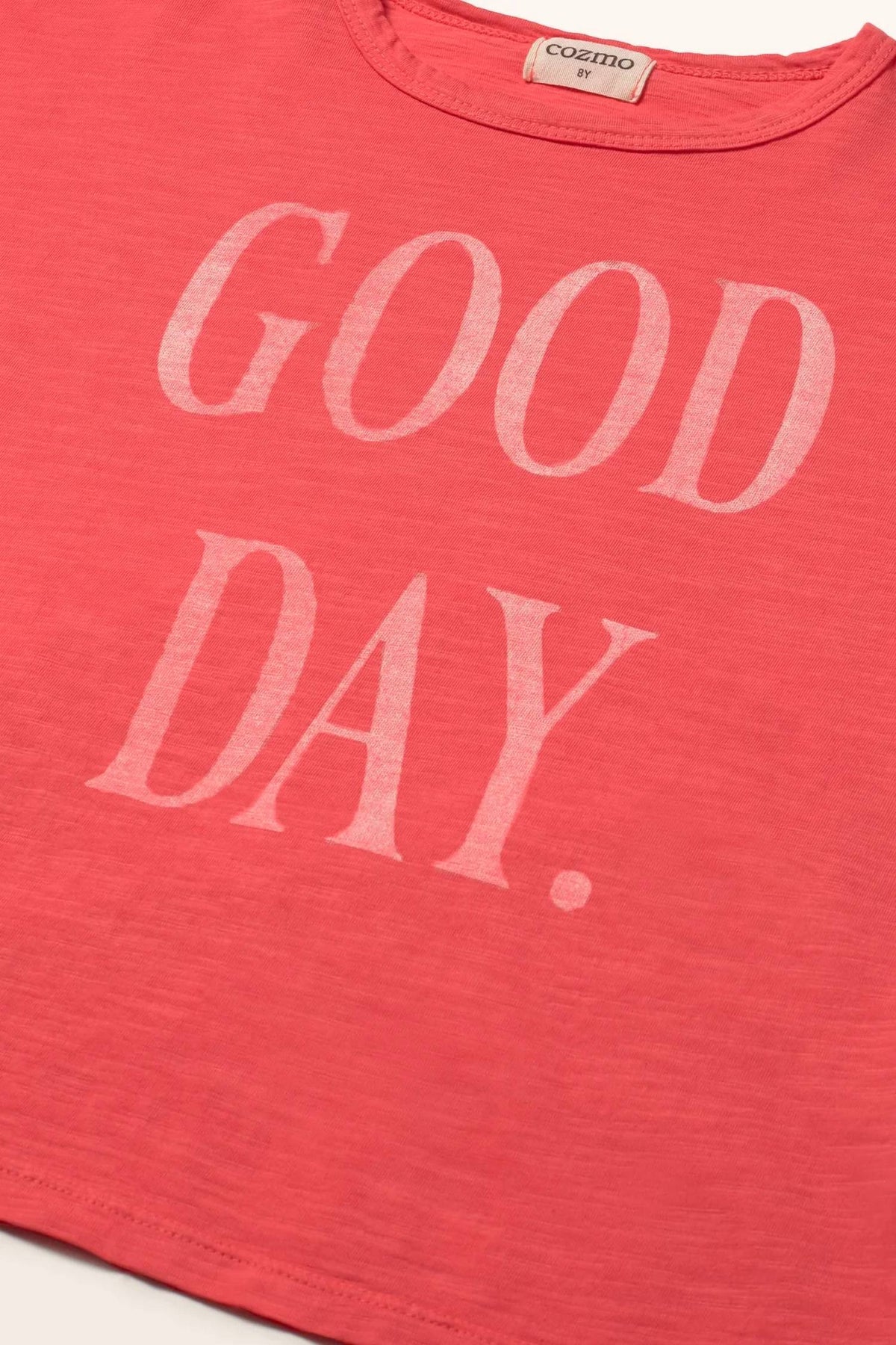 Boys Soft Slub Cotton Print Good Day T-shirt