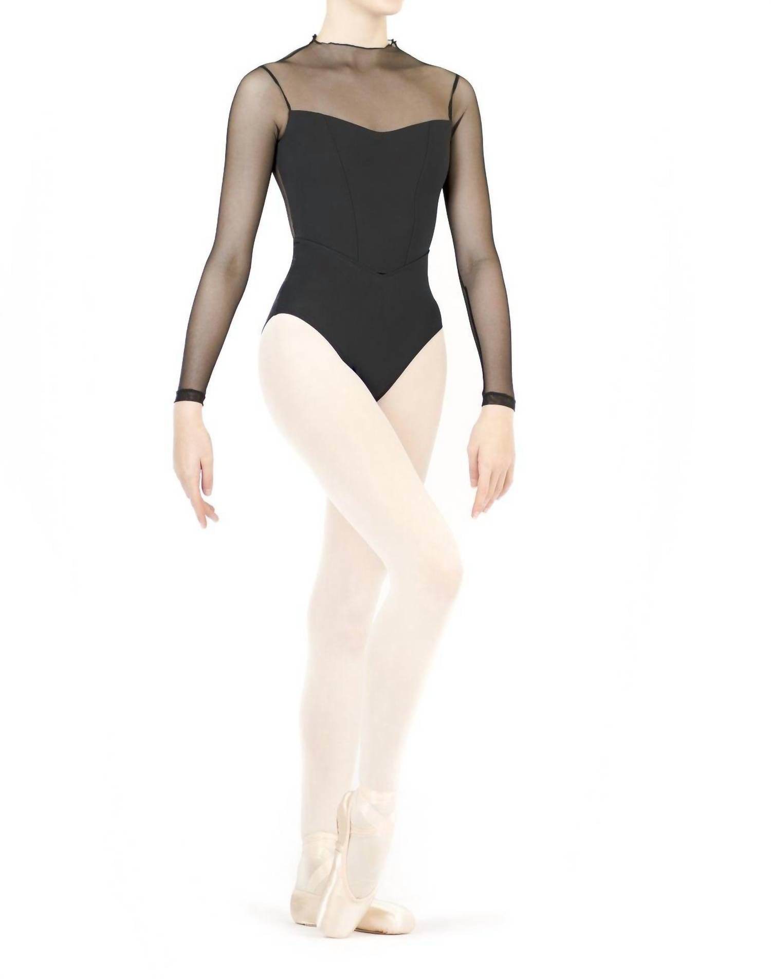 Danse de Paris - Isabelle Mesh Sleeved Leotard - Rack Hunt