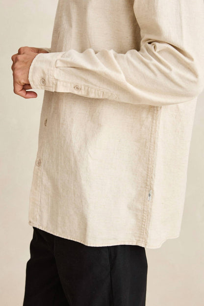Classic Linen Blend Long Sleeve Shirt