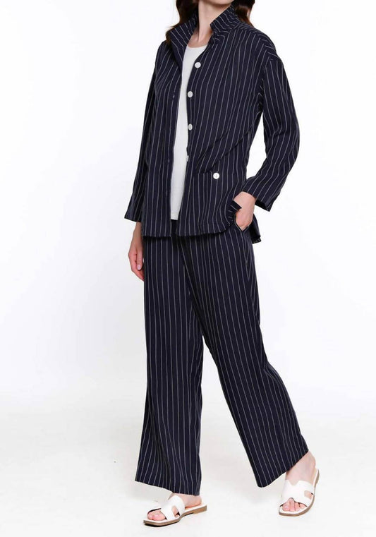 A La Carte - Striped Pull On Pant - Rack Hunt -