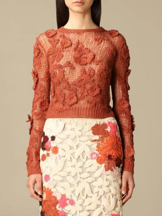 Valentino - Knit And Macramé Crewneck Sweater - Rack Hunt