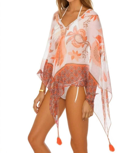 Crop Tassel Poncho Coverup