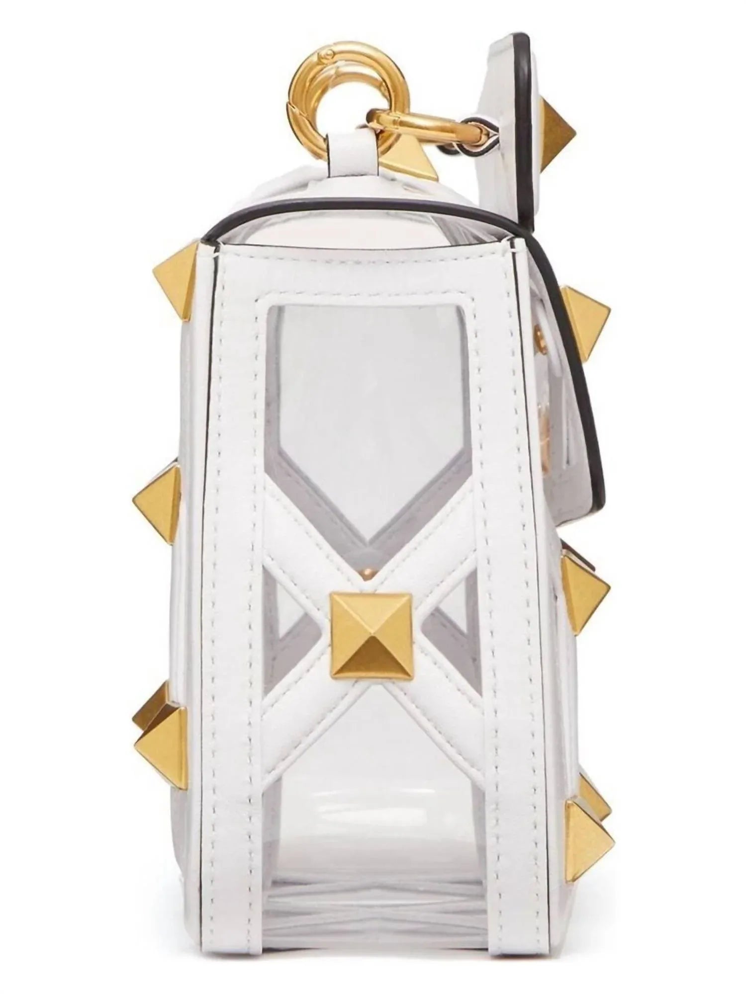 Valentino - Women's Medium Roman Stud Handbag - detail view - Rack Hunt