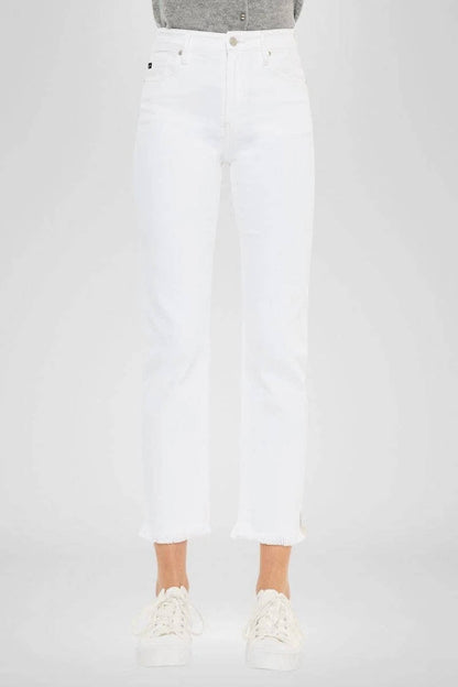 High Rise Slim Straight Jeans