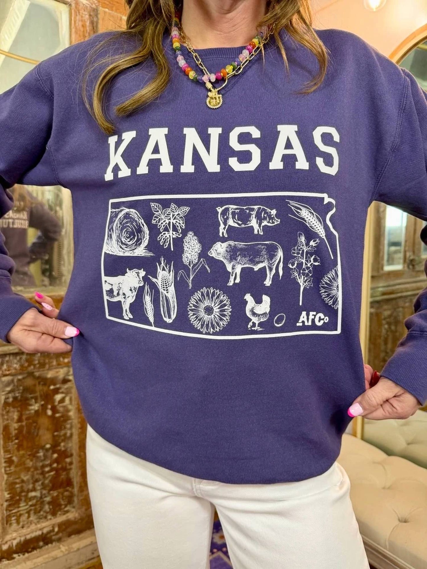 Kansas State Agriculture Crewneck Sweater