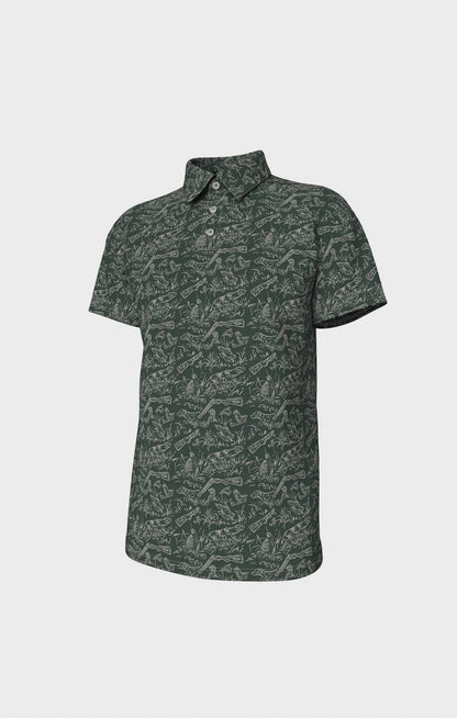 Boy's Pointer Pattern Performance Polo