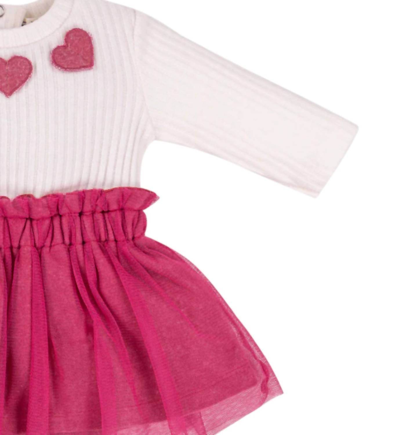 EMC - Kid's Heart Applique Fleece & Tulle Dress - Rack Hunt -