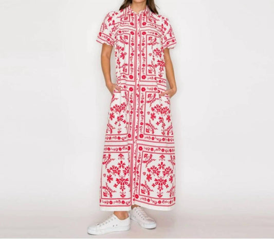 Scarf Print Maxi Dress