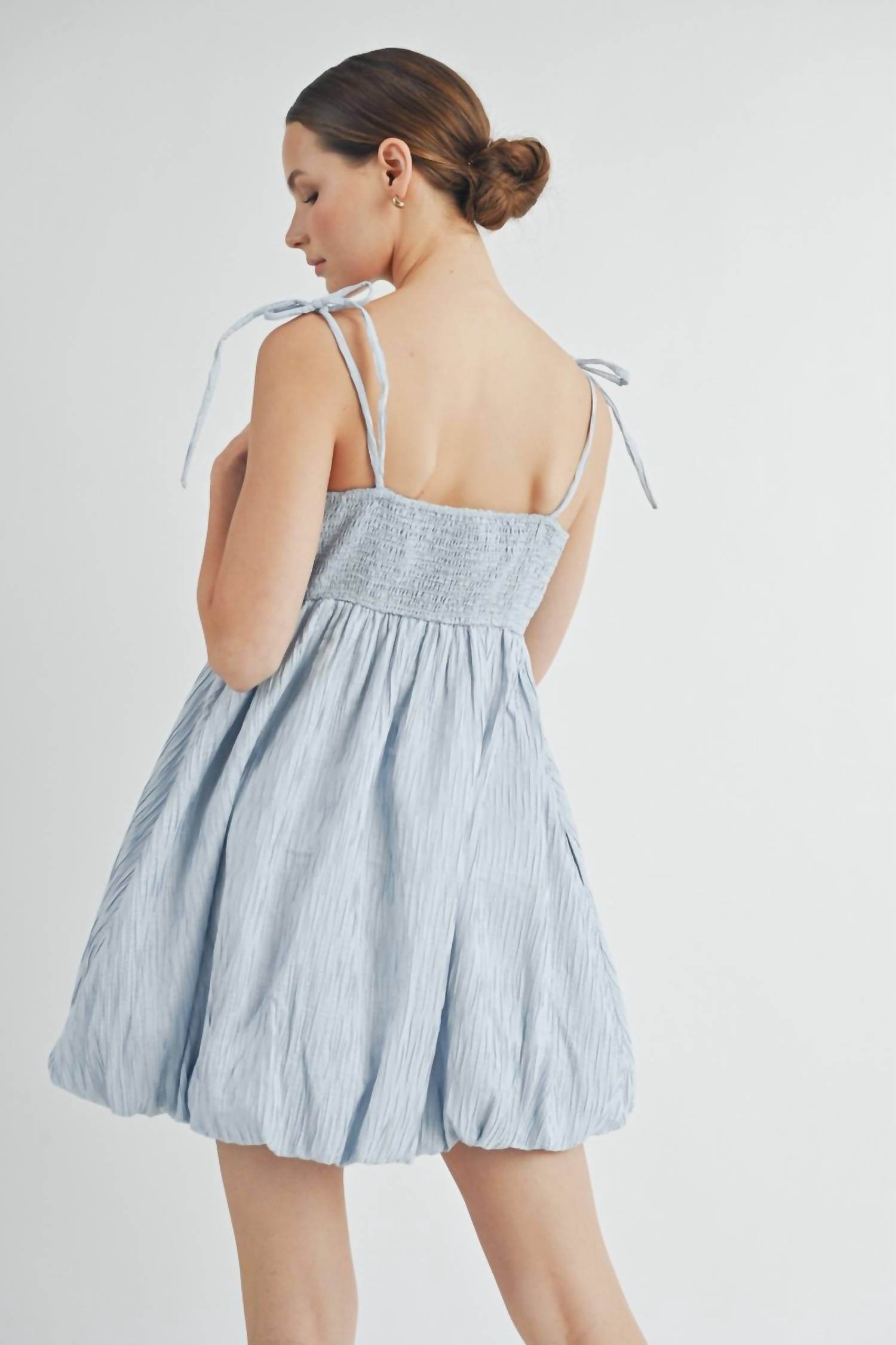 Aiblee - Rosette Mini Dress - Rack Hunt -