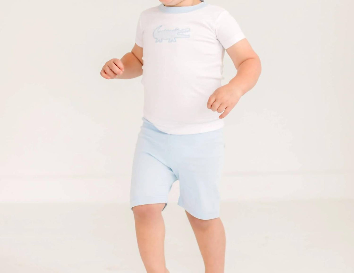 Boys Gator Applique Short Pajamas
