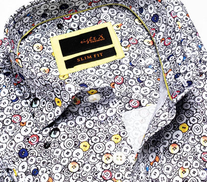 Buncha Buttons Short Sleeve Button Down Shirt