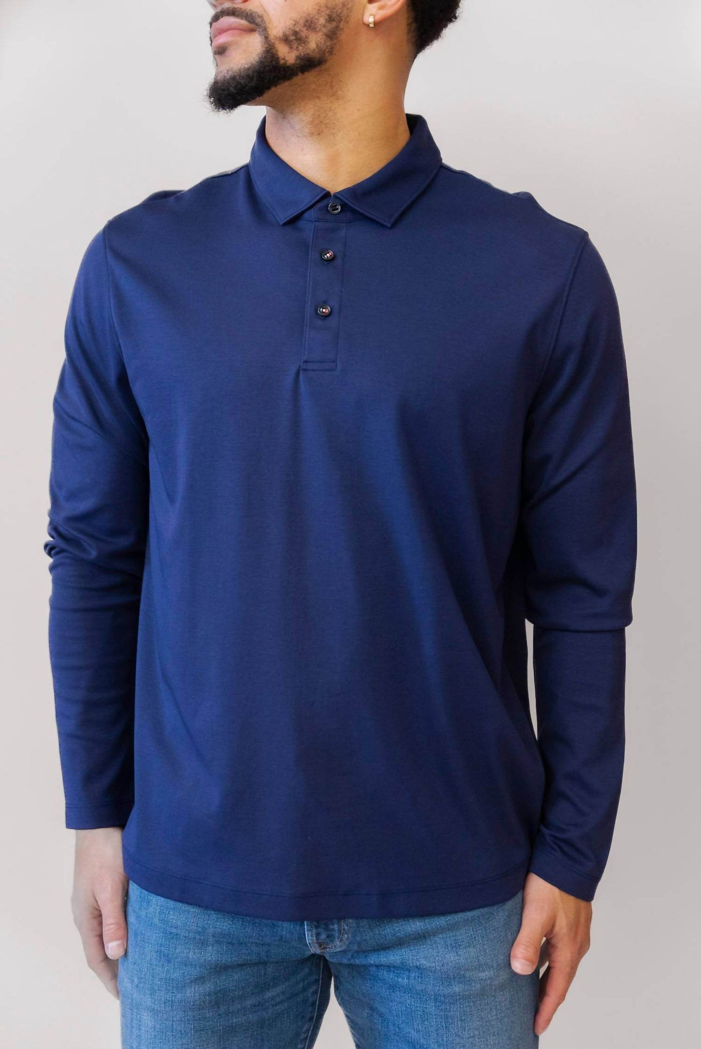 UNTUCKit - Damashino Wrinkle Free Long Sleeve Polo - Rack Hunt -