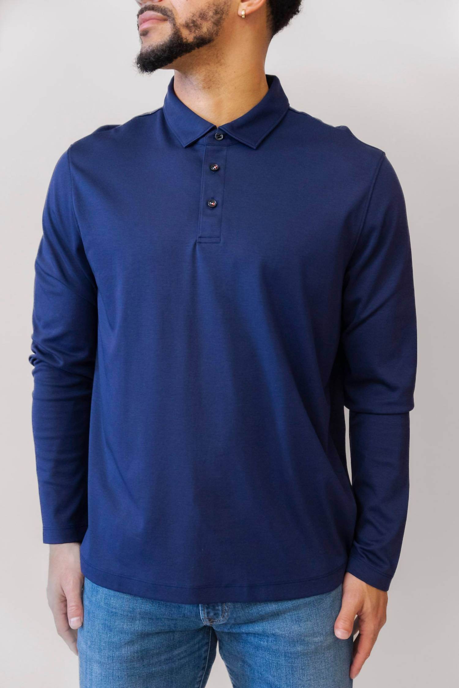 UNTUCKit - Damashino Wrinkle Free Long Sleeve Polo - Rack Hunt -