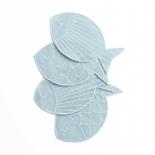Sardine Cocktail Napkins - Set Of 4