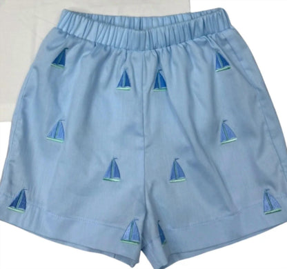 Boy's St John Sailboat Short Set